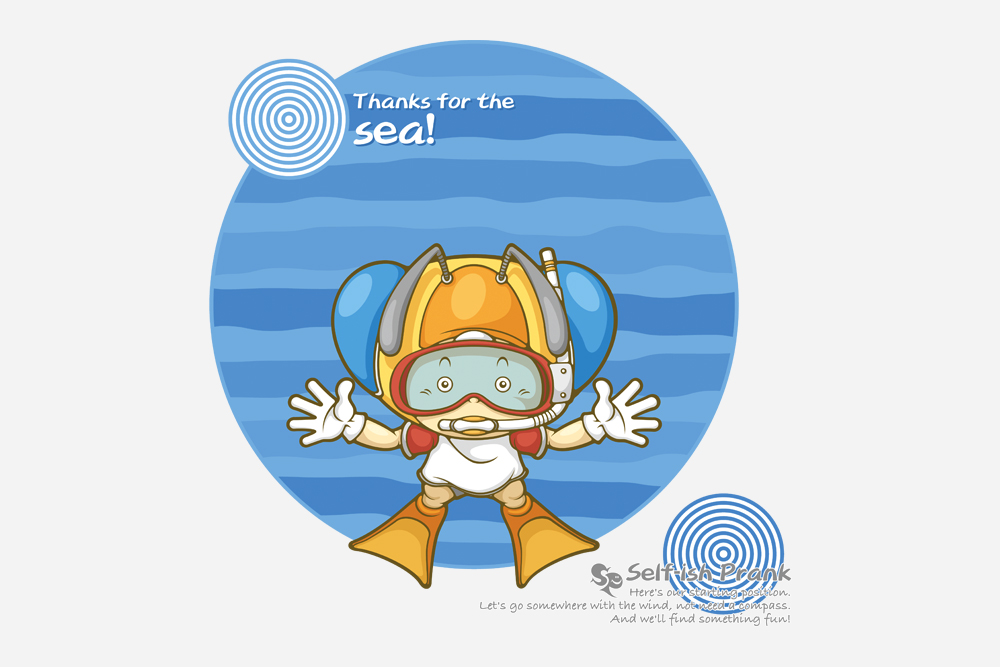 Thanks for the sea! Tシャツデザイン画像